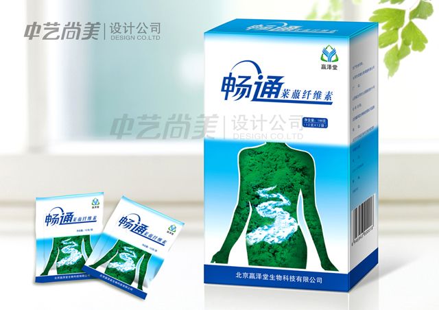 北京贏(yíng)澤堂 暢通纖維素包裝設計